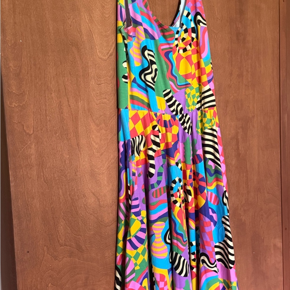 Colorful Abstract Pattern Dress
